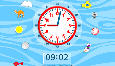 Horloge apprentissage de l'heure